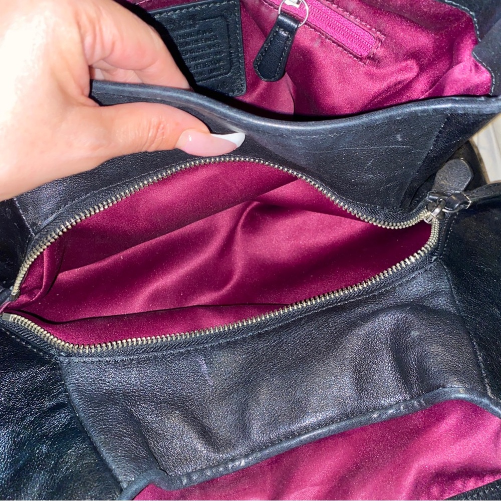 Coach 15x13” 2014 Madison Op Art Phoebe Hobo Shoulder Bag Purse W/2 Tags Metal - Picture 7 of 8